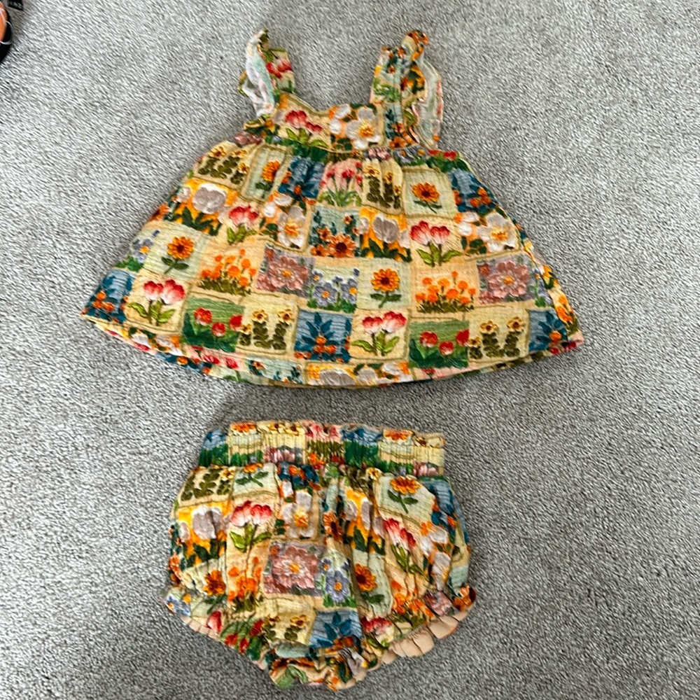NWOT Baby Girl Tank and Bloomers